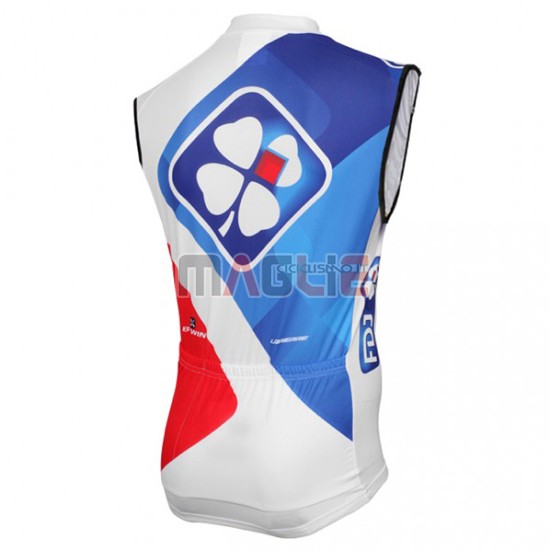 Gilet antivento FDJ 2016 rosso e bianco